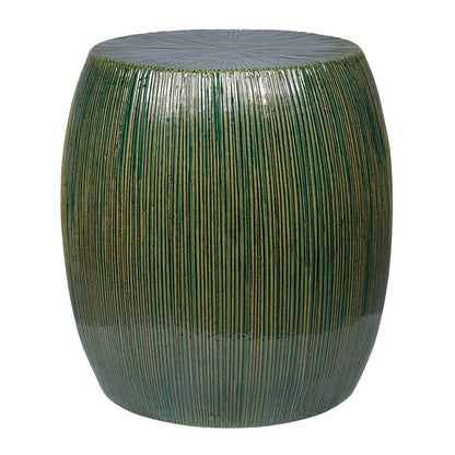 Seasonal Living Bud Stool/Accent Table - Green Outdoor End Table