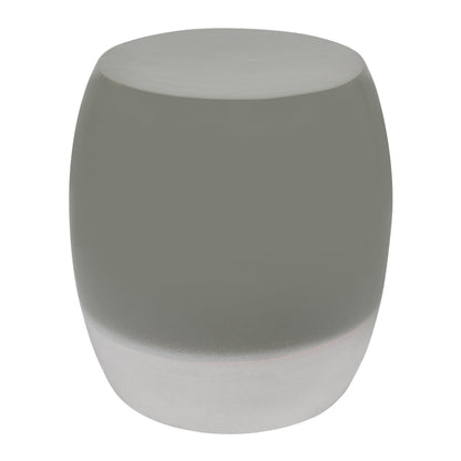 Seasonal Living Bud Stool/Accent Table - Grey Outdoor End Table