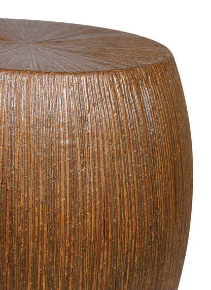 Seasonal Living Bud Stool/Accent Table - Red Outdoor End Table
