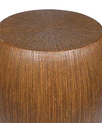 Seasonal Living Bud Stool/Accent Table - Red Outdoor End Table