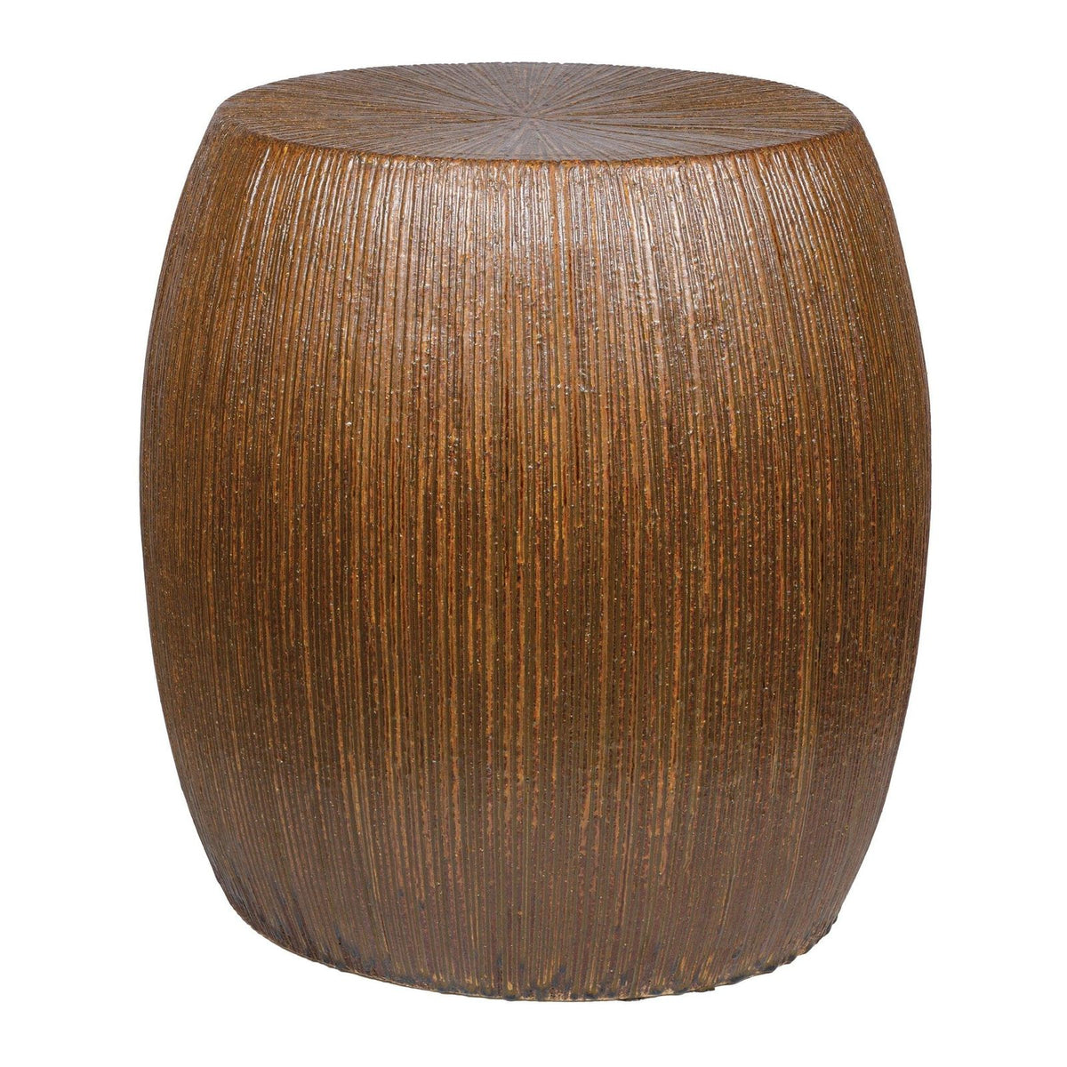 Seasonal Living Bud Stool/Accent Table - Red Outdoor End Table