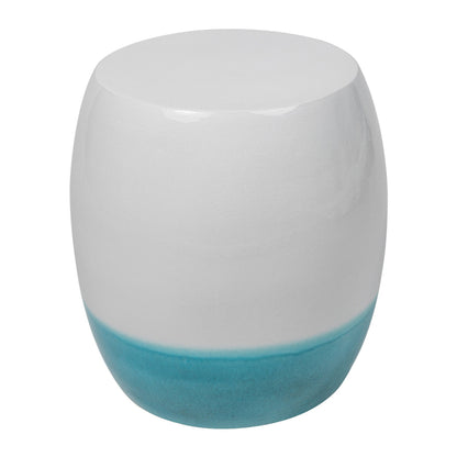 Seasonal Living Bud Stool/Accent Table - White Outdoor End Table