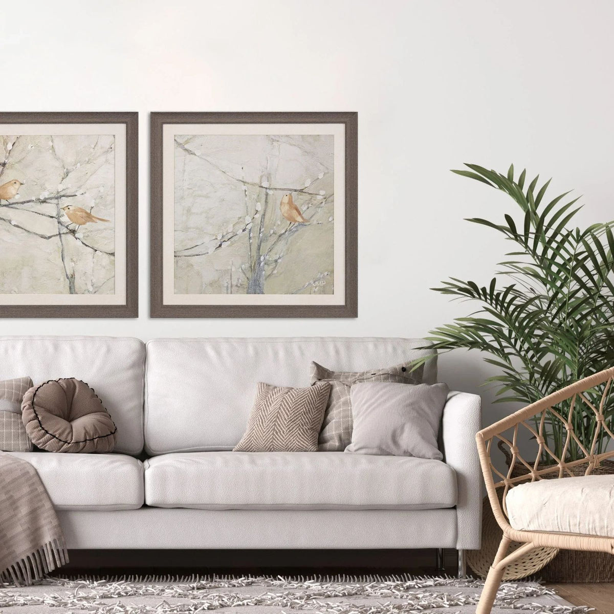 Budding Willow Neutral Framed Wall Art -- view 6