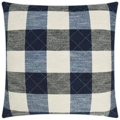 Buffalo Quilt Denim Blue Throw Pillow Insert - LOOMLAN - D.V. Kap - Throw Pillows