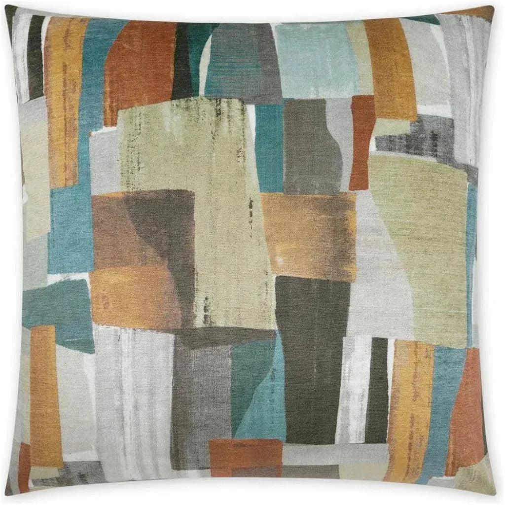 Build Peacock Multi Color Throw Pillow Insert - LOOMLAN - D.V. Kap - Throw Pillows