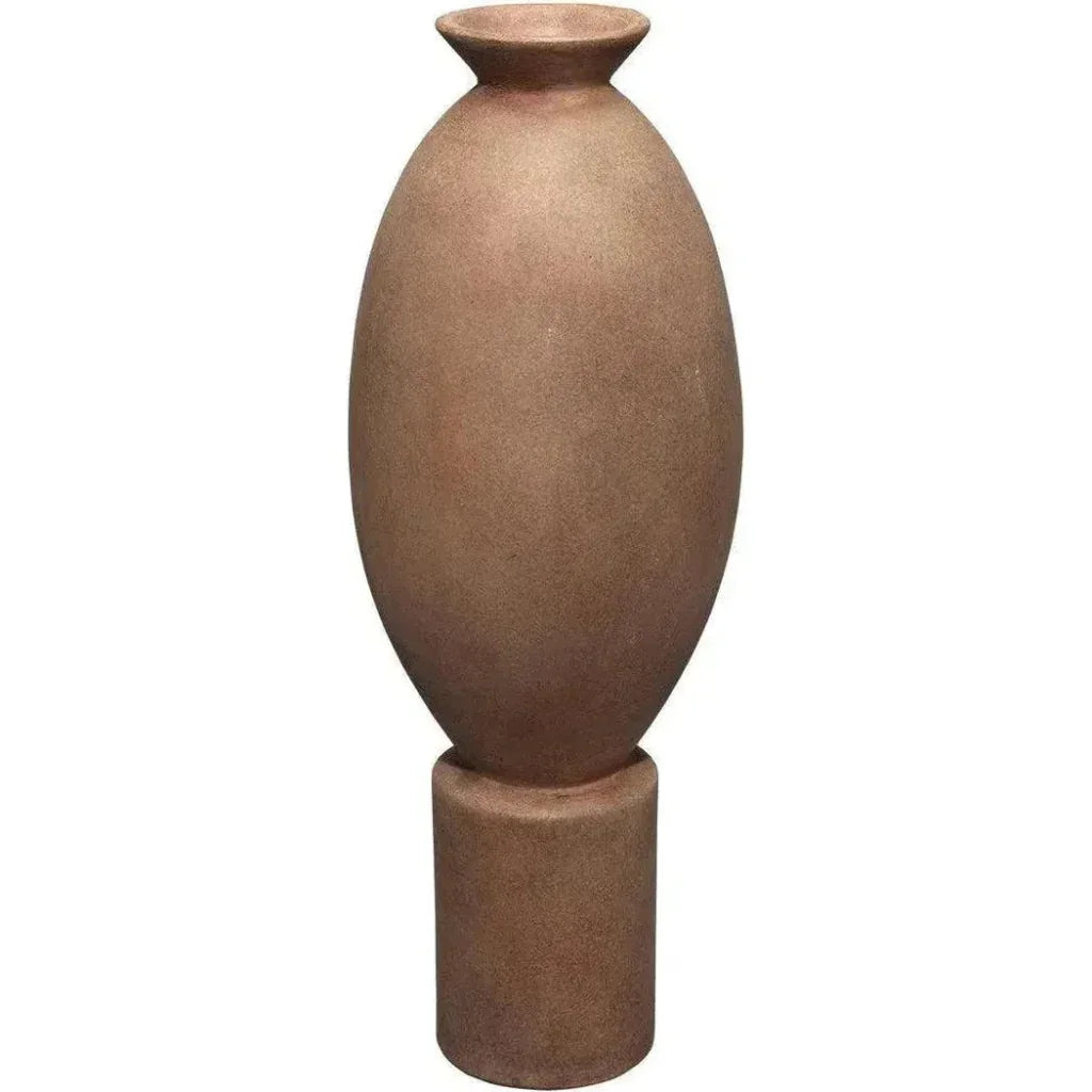 Burnt Umber Ceramic Decorative Vase