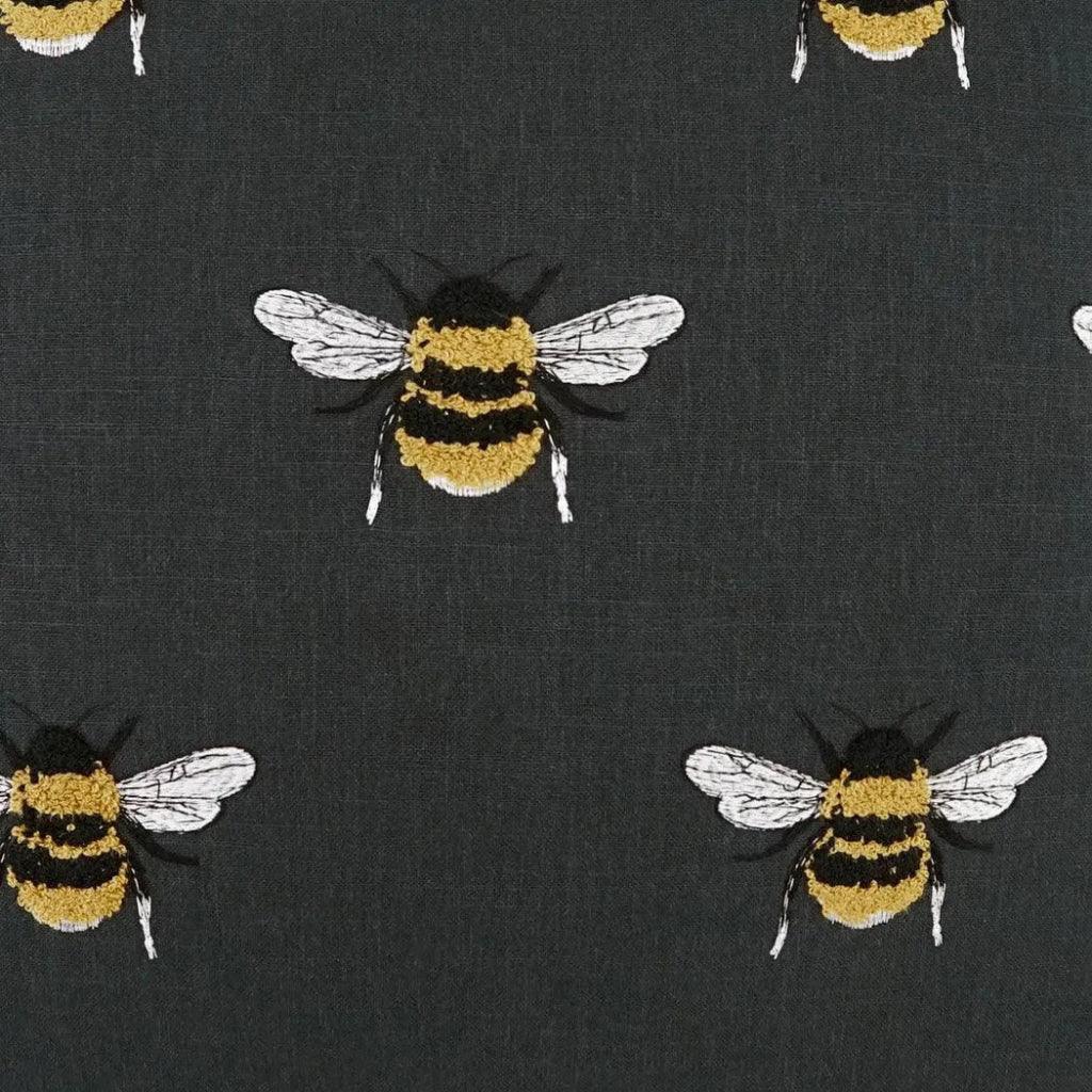 D.V. Kap Busy Bee Charcoal Black Throw Pillow With Insert