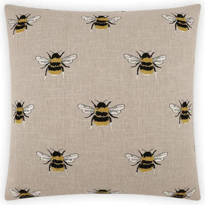 D.V. Kap Busy Bee Linen Brown Throw Pillow With Insert