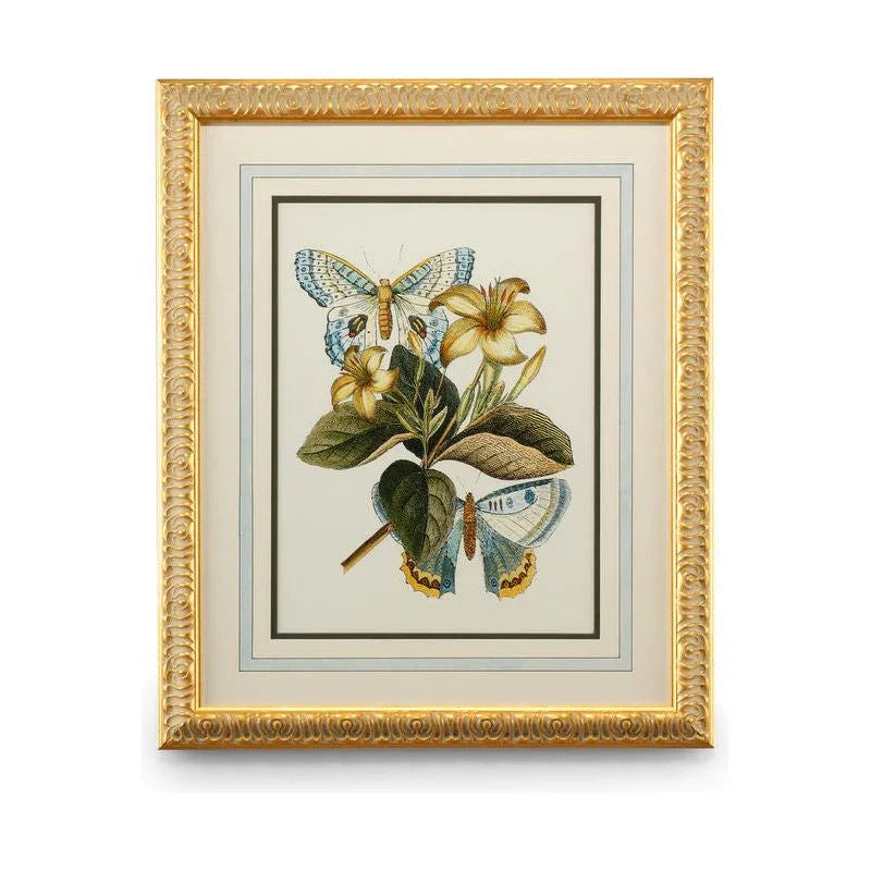Butterfly Oasis Gold Leafed Framed Artwork-Framed Wall Art-Chelsea House-Oasis IV-LOOMLAN