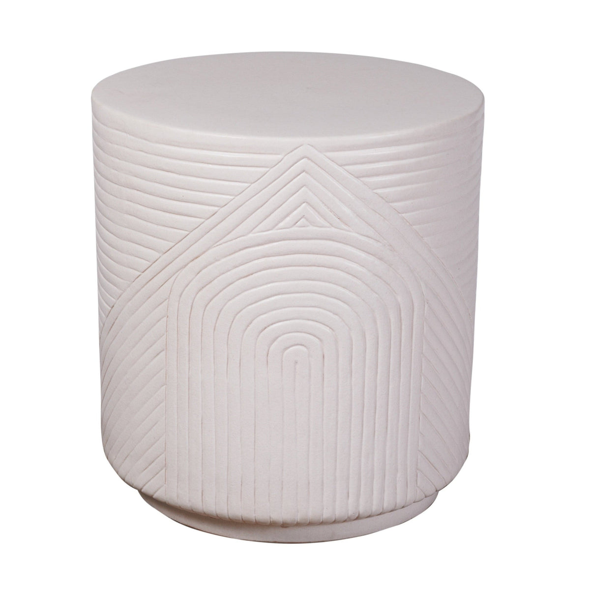 Seasonal Living Serenity Textured Ceramic Patio Stool