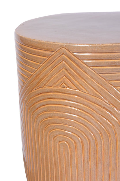 Seasonal Living Serenity Textured Ceramic Patio Stool
