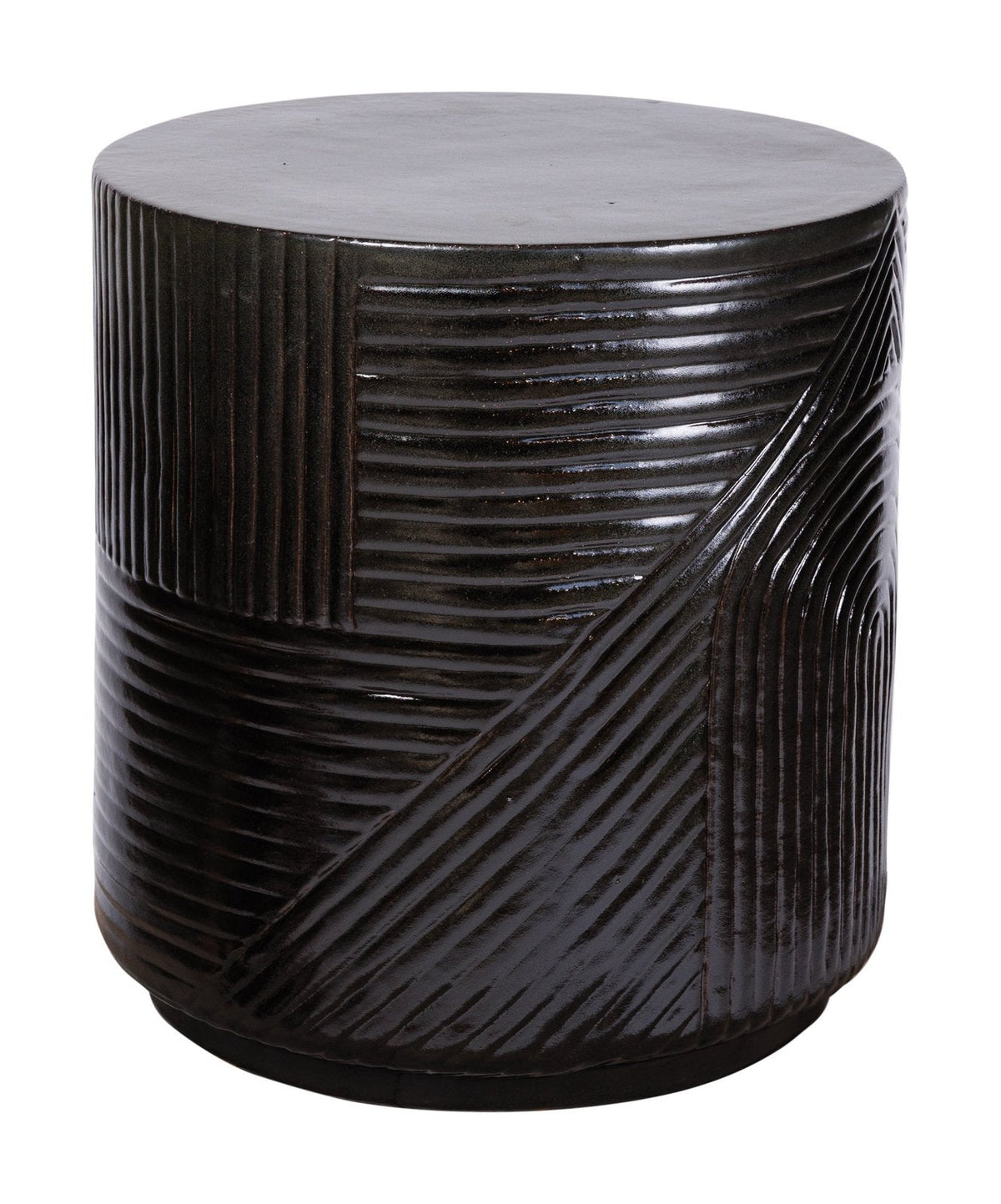 Seasonal Living Serenity Textured Ceramic Patio Stool