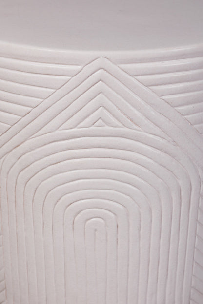 Seasonal Living Serenity Textured Ceramic Patio Stool