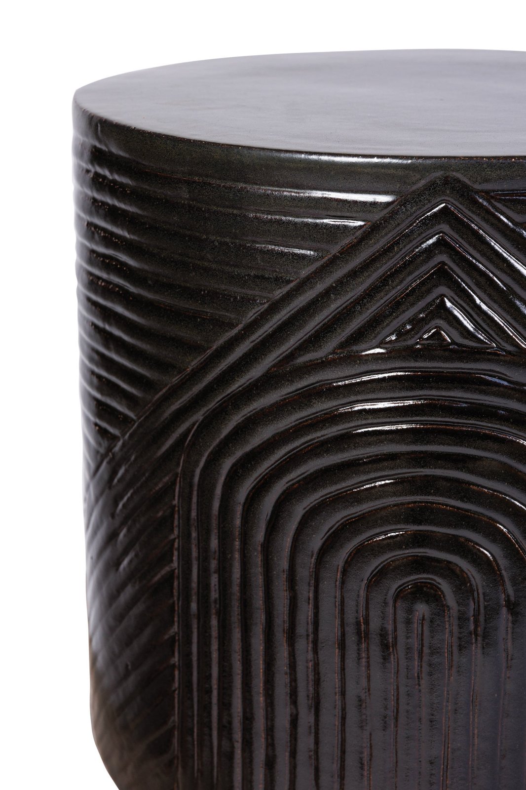 Seasonal Living Serenity Textured Ceramic Patio Stool