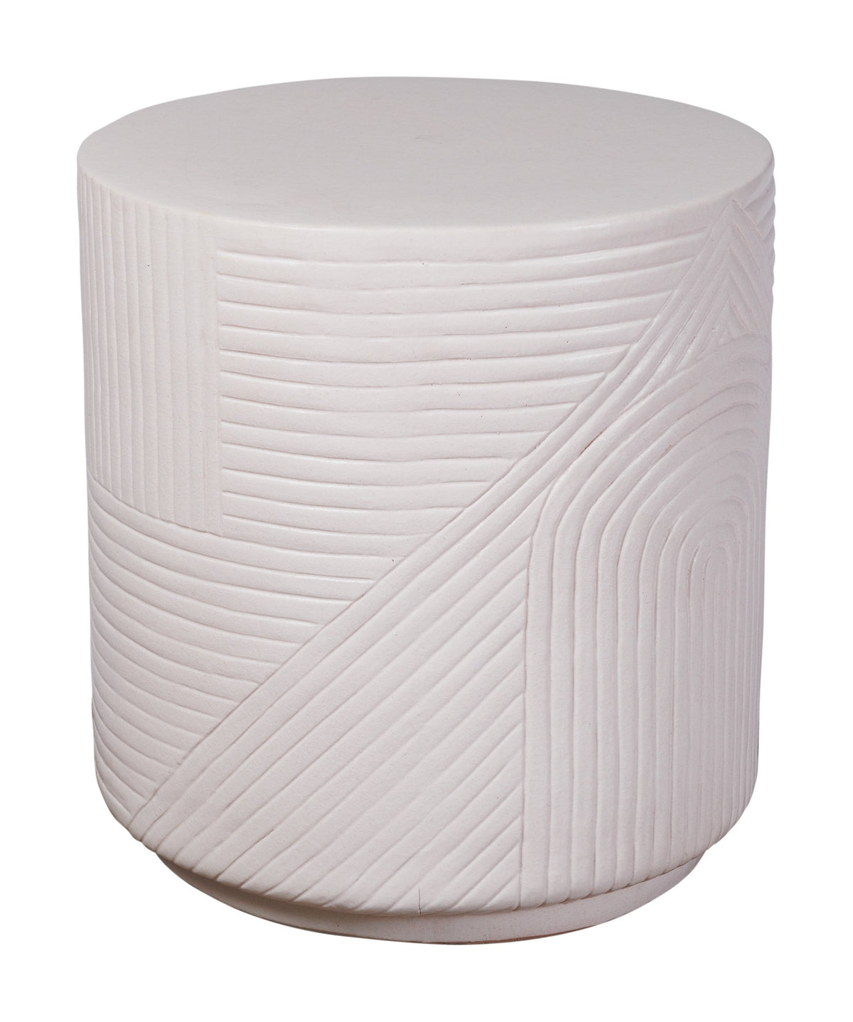 Seasonal Living Serenity Textured Ceramic Patio Stool