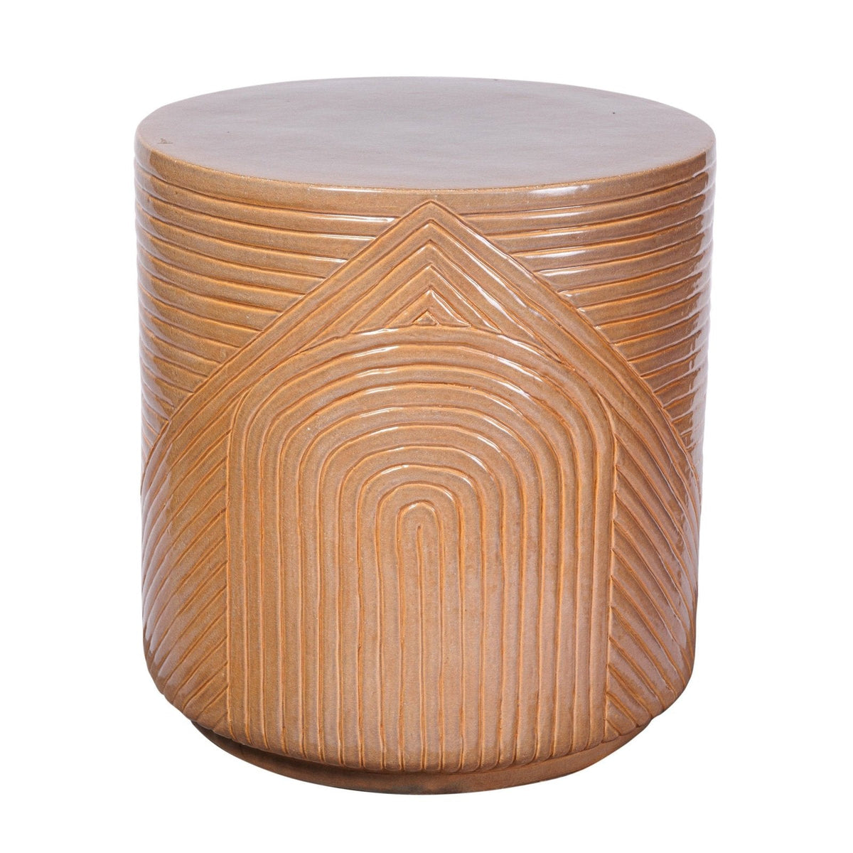 Seasonal Living Serenity Textured Ceramic Patio Stool