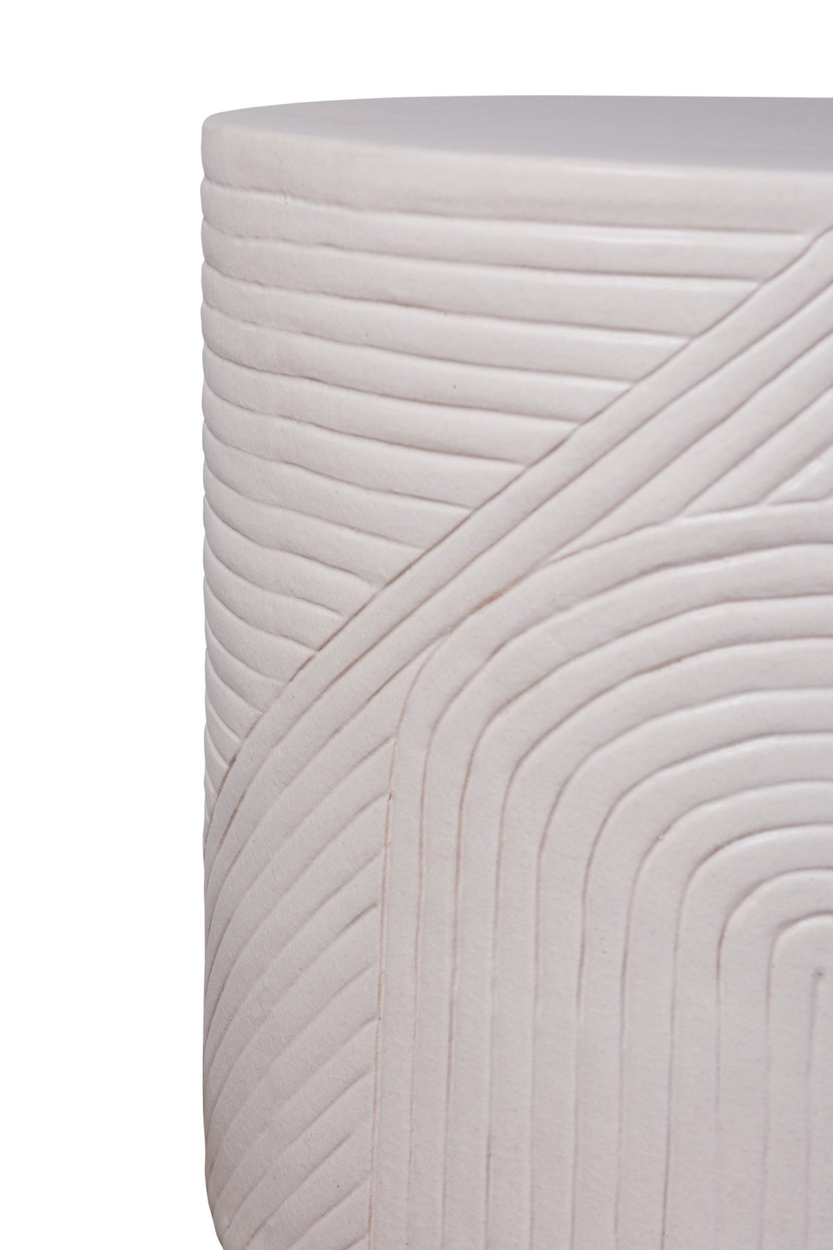 Seasonal Living Serenity Textured Ceramic Patio Stool