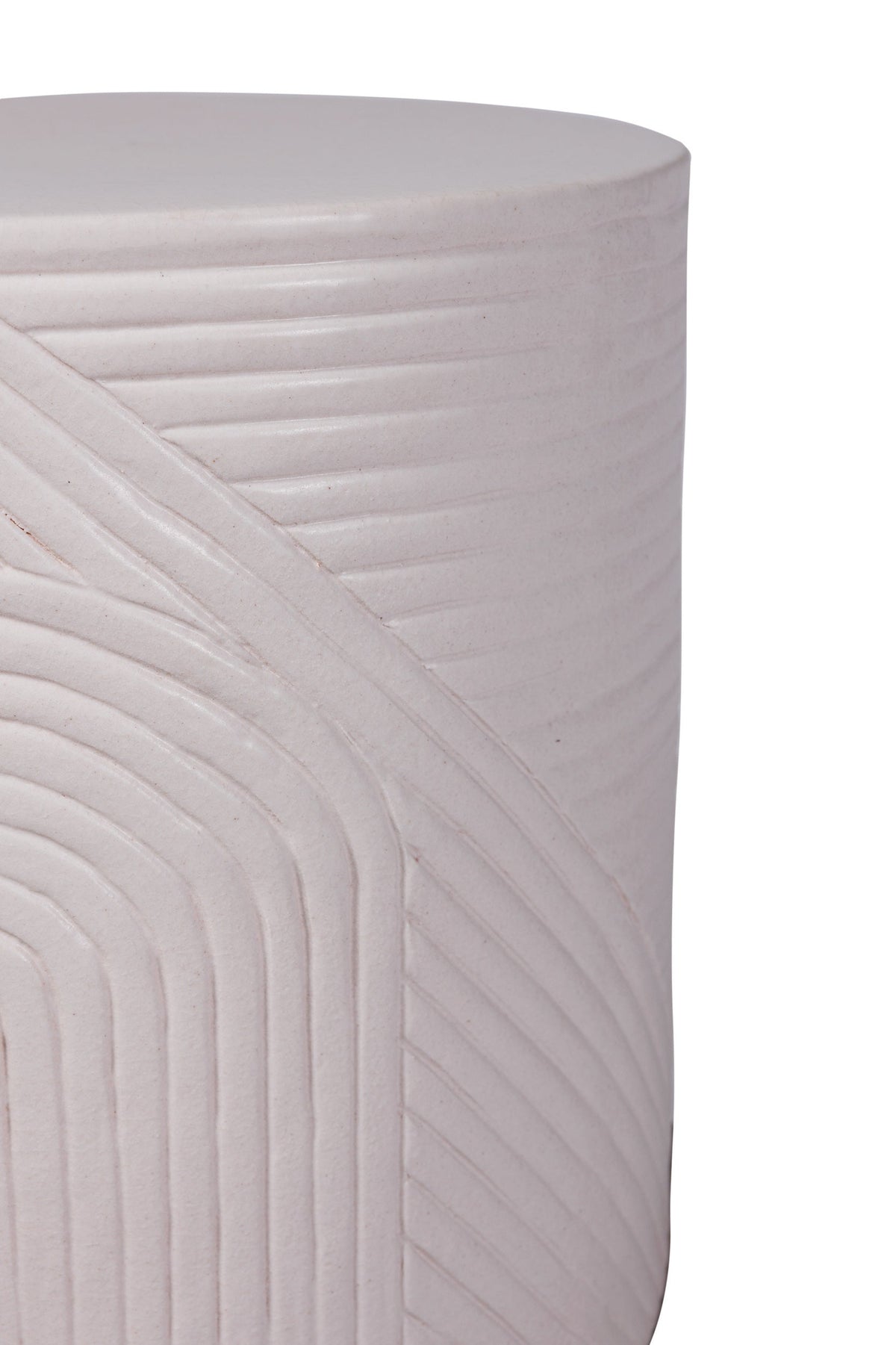 Seasonal Living Serenity Textured Ceramic Patio Stool