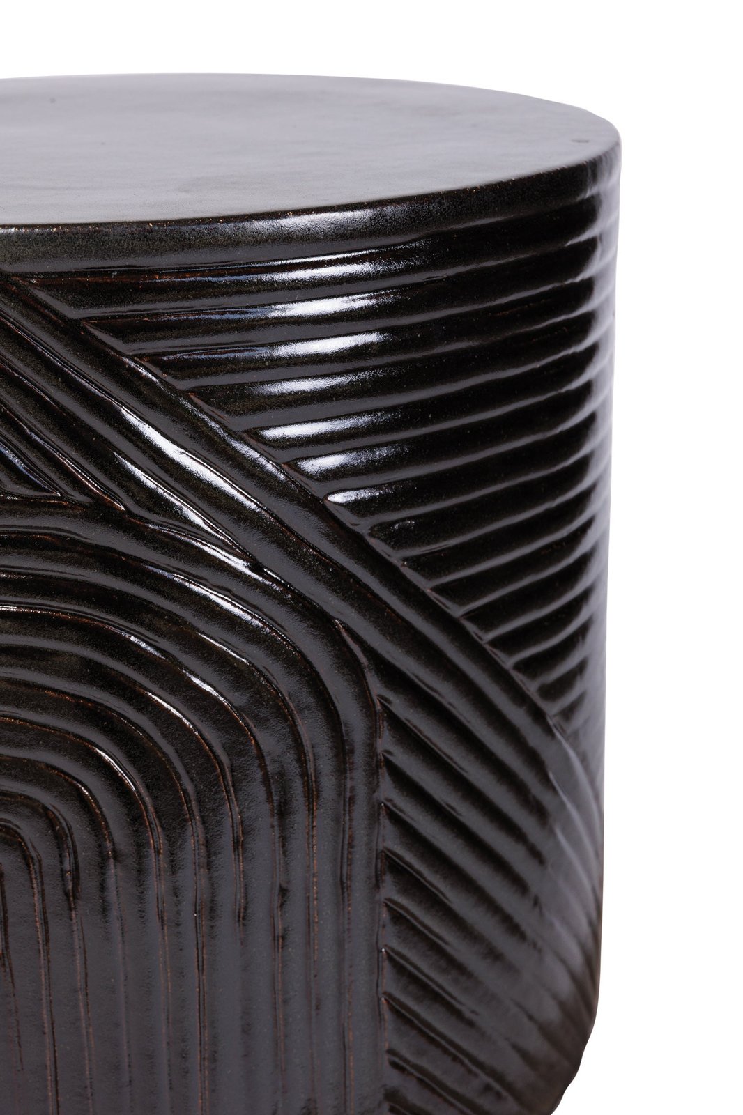 Seasonal Living Serenity Textured Ceramic Patio Stool