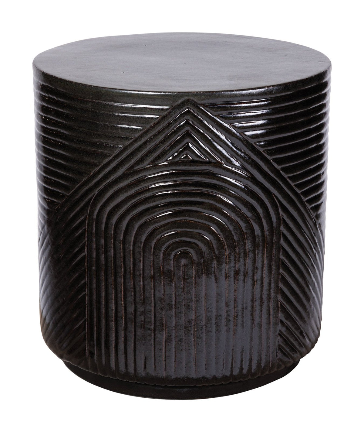 Seasonal Living Serenity Textured Ceramic Patio Stool