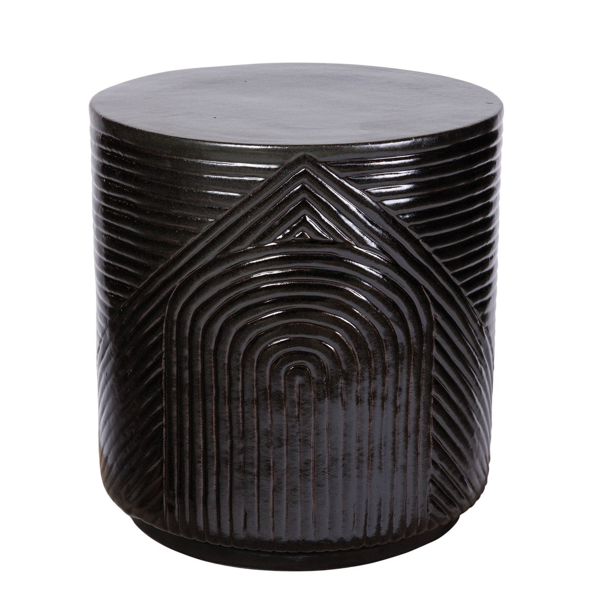 Seasonal Living Serenity Textured Ceramic Patio Stool