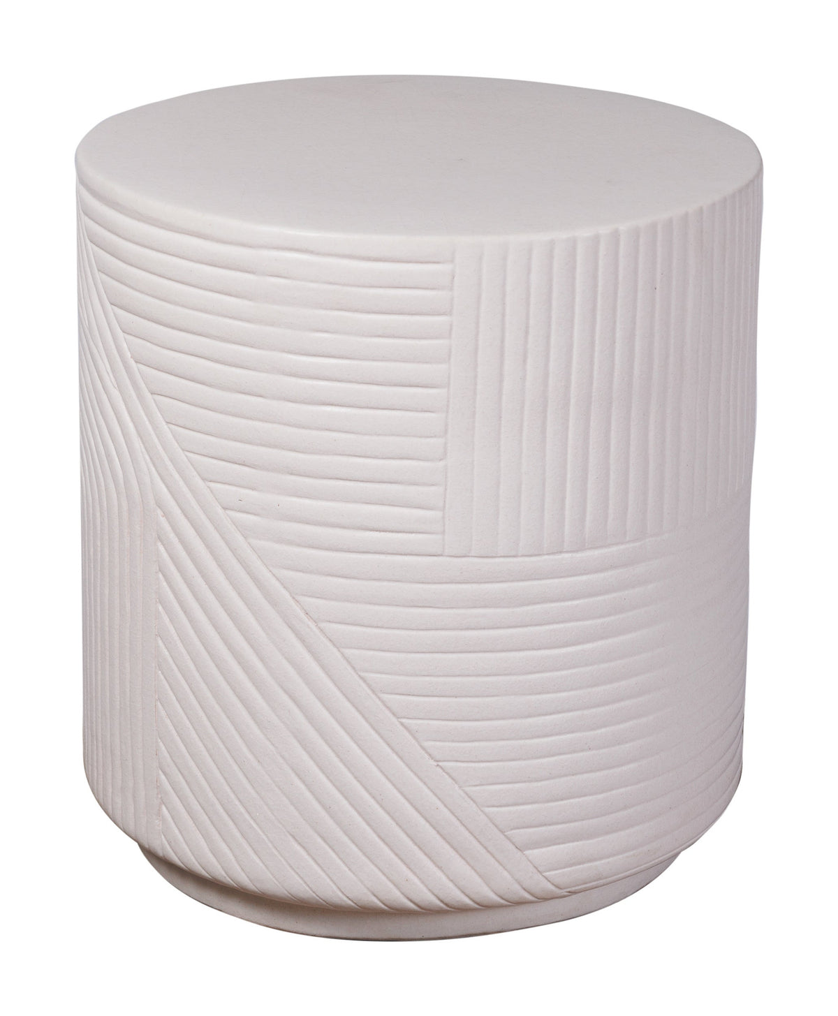 Seasonal Living Serenity Textured Ceramic Patio Stool