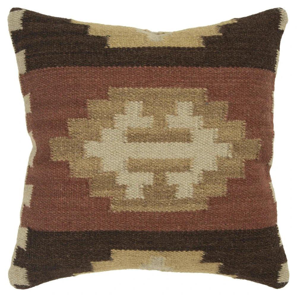 Cabin Western Brown Throw Pillow Down Insert - LOOMLAN - LOOMLAN - Throw Pillows