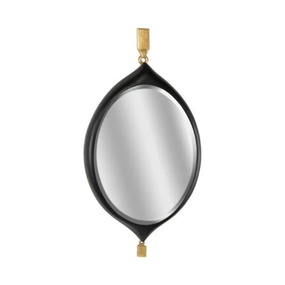 Cabochon Pendant Style Black Wall Mirror - LOOMLAN - Chelsea House - Wall Mirrors