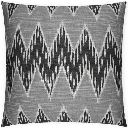 Caccini Tuxedo Chevron Black Large Throw Pillow Insert - LOOMLAN - D.V. Kap - Throw Pillows