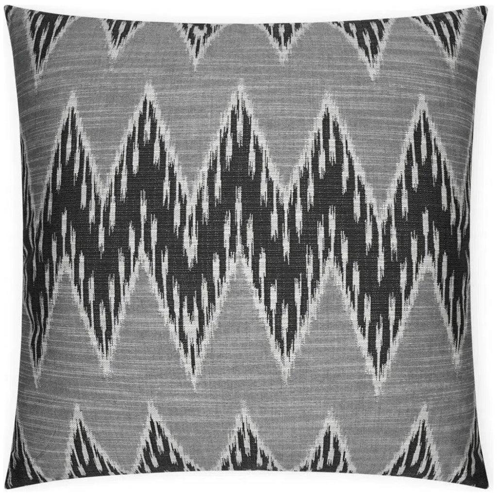 D.V. Kap Caccini Tuxedo Chevron Black Large Throw Pillow Insert