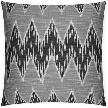 D.V. Kap Caccini Tuxedo Chevron Black Large Throw Pillow Insert