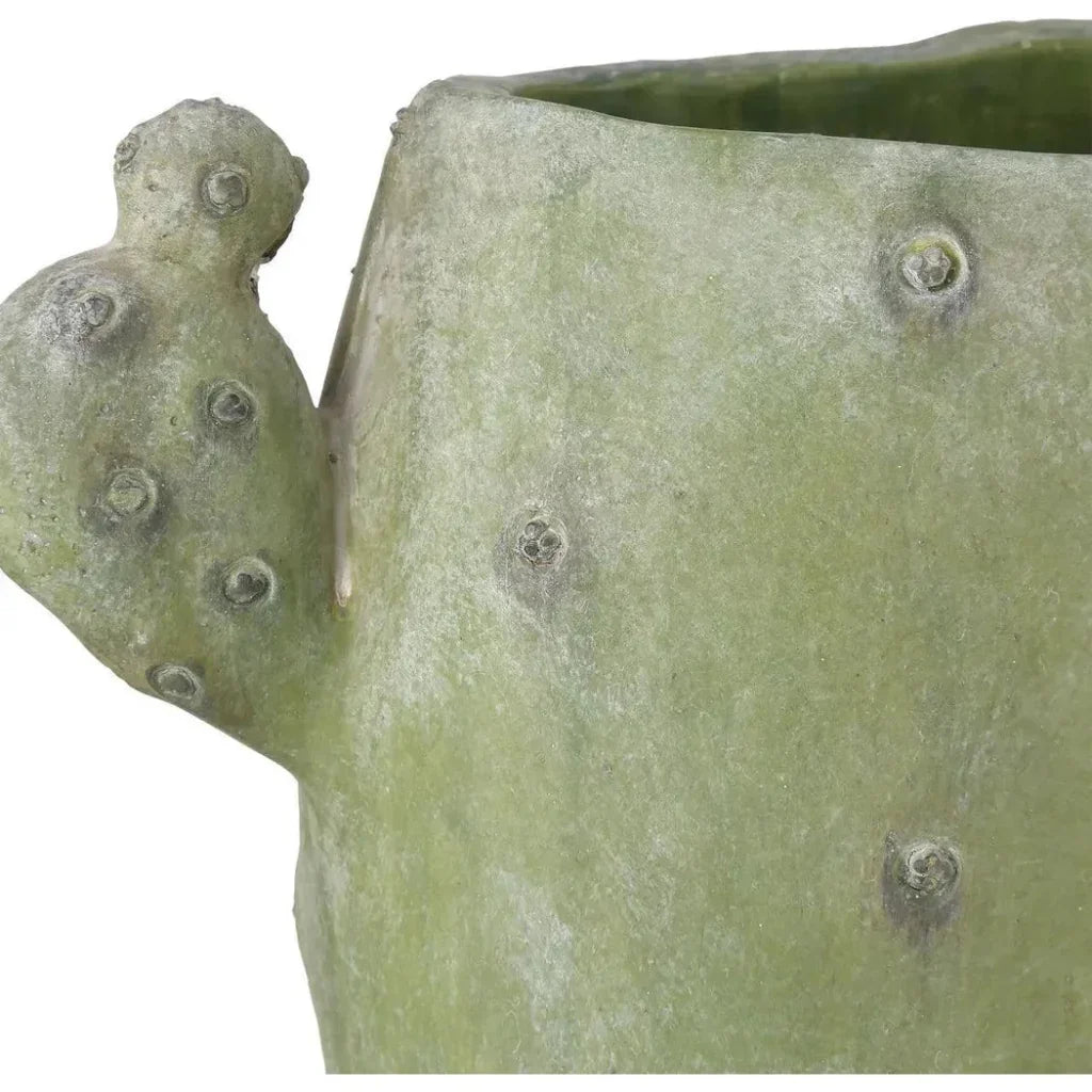 Cactus Composite Green Vase Set of 3 - LOOMLAN - Currey & Co - Vases & Jars