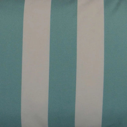 Cafe Stripe Aqua Outdoor Lumbar Pillow-Outdoor Pillows-D.V. Kap-LOOMLAN