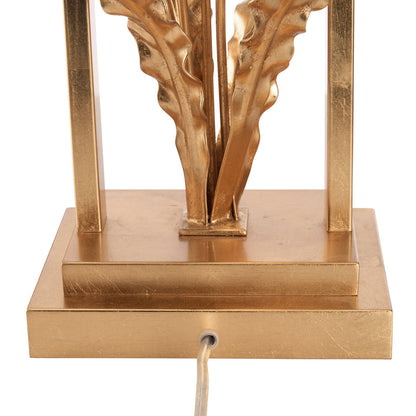 Cain Calla Lily Metal Golden Table Lamp