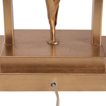 Cain Orchid Metal Golden Table Lamp