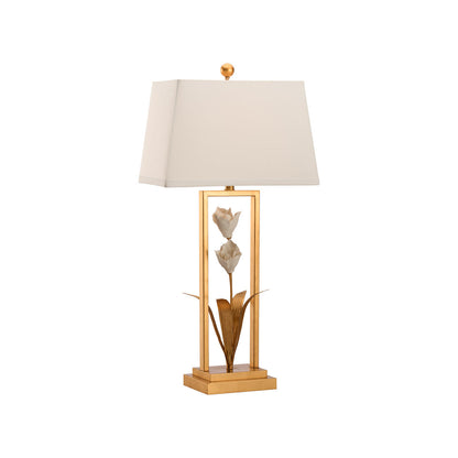 Cain Tulip Metal Golden Table Lamp
