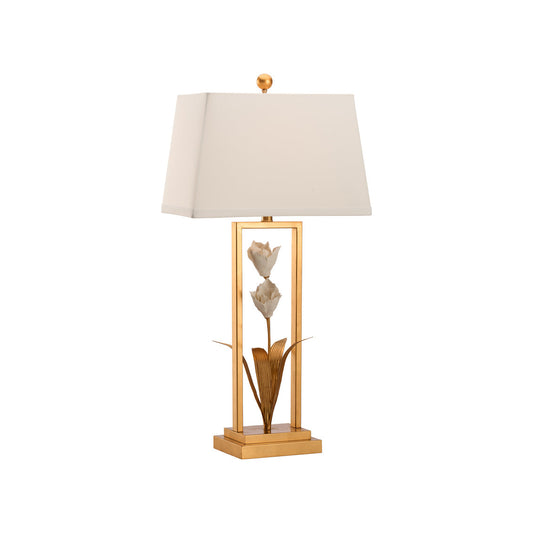 Cain Tulip Metal Golden Table Lamp