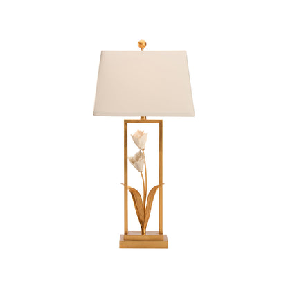 Cain Tulip Metal Golden Table Lamp