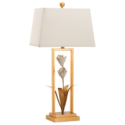 Cain Tulip Metal Golden Table Lamp