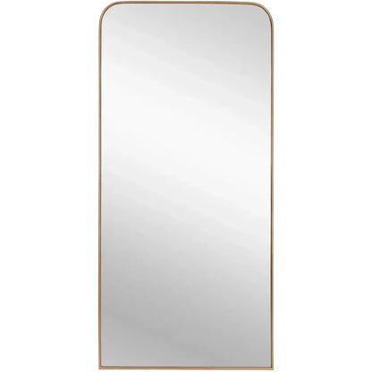 Calabasas Iron Framed Floor Mirror-Floor Mirrors-SUNPAN-LOOMLAN