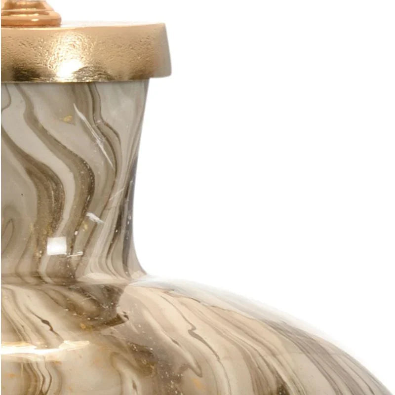 Wildwood Calacatta Glass Made Gold Table Lamp