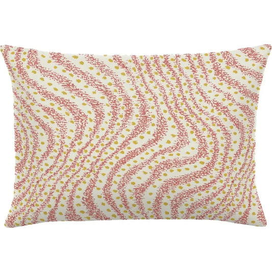 Calder Grapefruit Handmade Outdoor Pillow-Outdoor Pillows-Earnest Collection-20"x13" Lumbar-LOOMLAN
