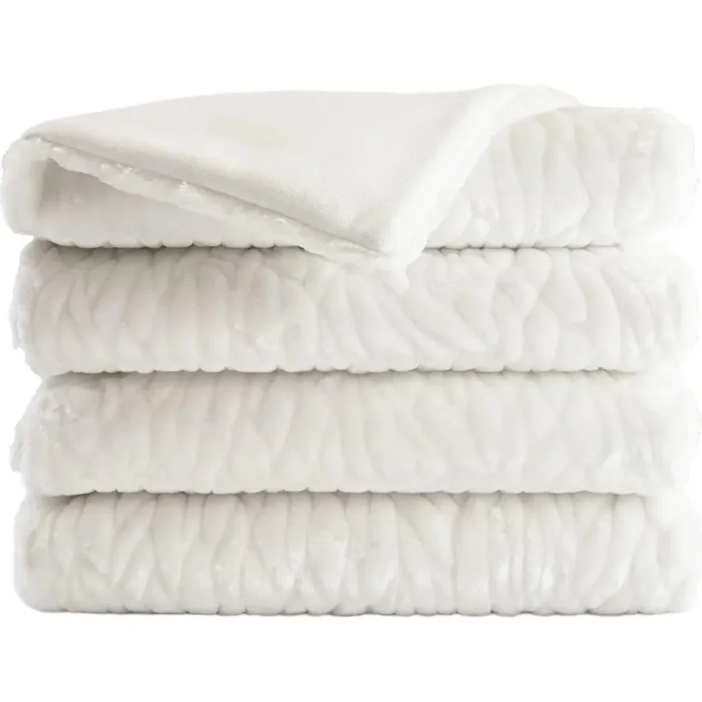 Callard Throw - Snow - LOOMLAN - D.V. Kap - Throw Blankets