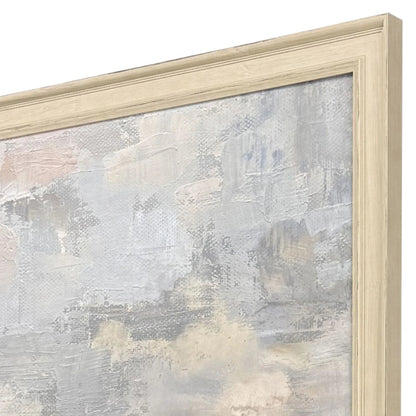 Calm Reflection II Wood Frame Green Canvas Art