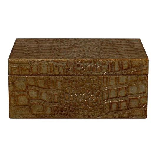 Candece Croco Embossed Leather Green Box 2PC -- view 2