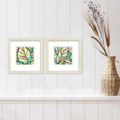 Candy Tropicals Pink Canvas Art 2PC