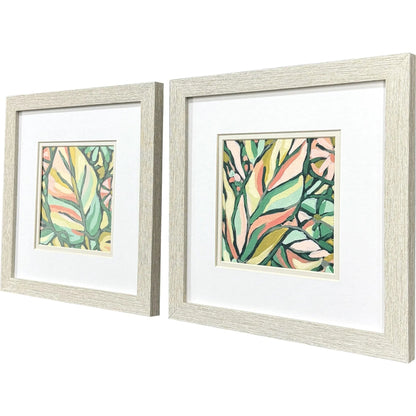 Candy Tropicals Pink Canvas Art 2PC