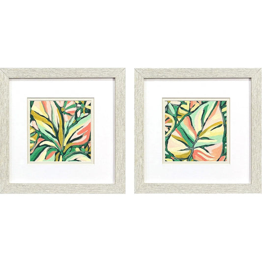 Candy Tropicals Pink Canvas Art 2PC