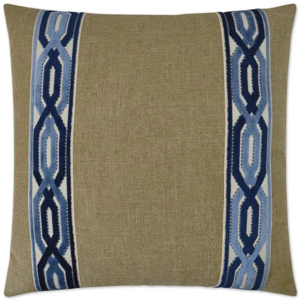 D.V. Kap Cannes Blue Throw Pillow With Insert