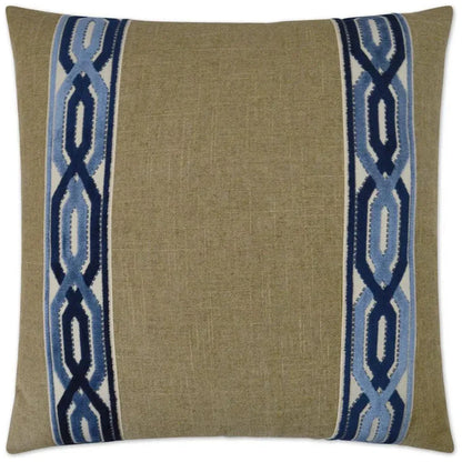 D.V. Kap Cannes Blue Throw Pillow With Insert